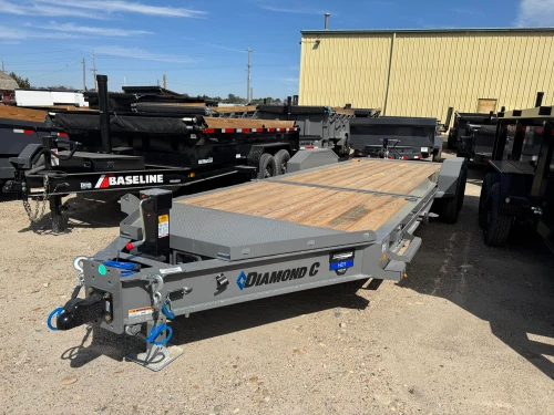 Diamond C Trailers 2026 HDT208 Pacesetter 80"X22' TIlt Trailer | (3/16 fender, 12" oc, fork holder) 2 Speed Jack, Spare