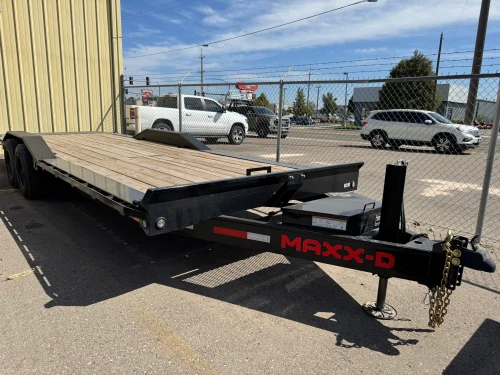 Maxx-D Trailers 2027 T8B 102"X24' Power Tilt Trailer | Tandem Axle, Full Tilt, Drive Over Fenders, wireless remote, winch plate, Hydraulic Jack, 16K