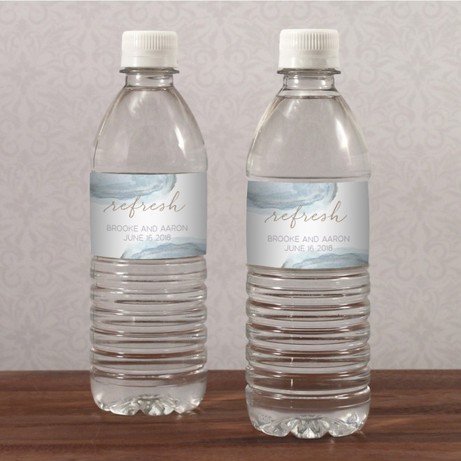 Personalized Water Bottle Labels - Alluring Agate