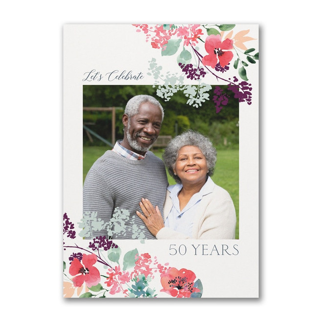 Anniversary Invitations - Blossomy Watercolor