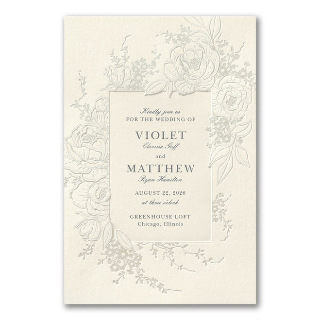 Peony Wedding Invitations - Adorning Floral