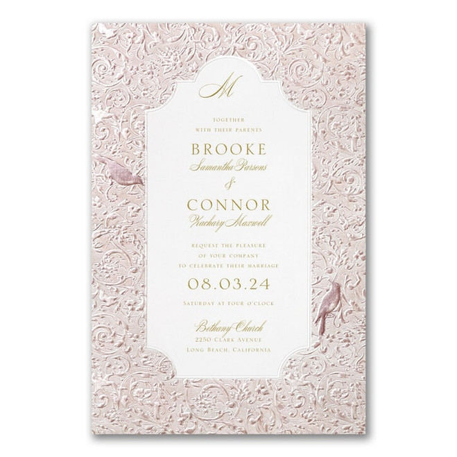Love Birds Wedding Invitations - Granny Chic