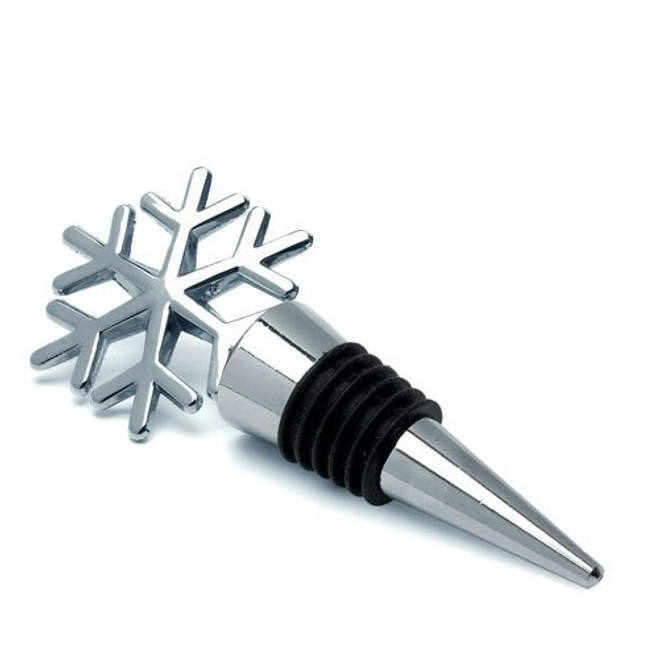 Snowflake Bottle Stopper Favors - Winter Wedding