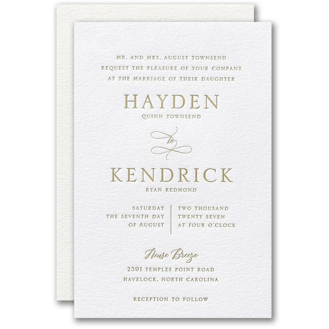 Classic Wedding Invitations - Sensational Nuptials