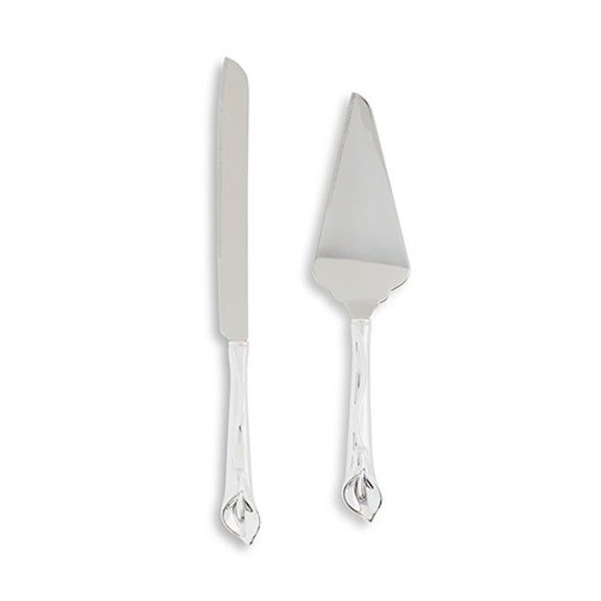 Cake Serving Set with Calla Lily