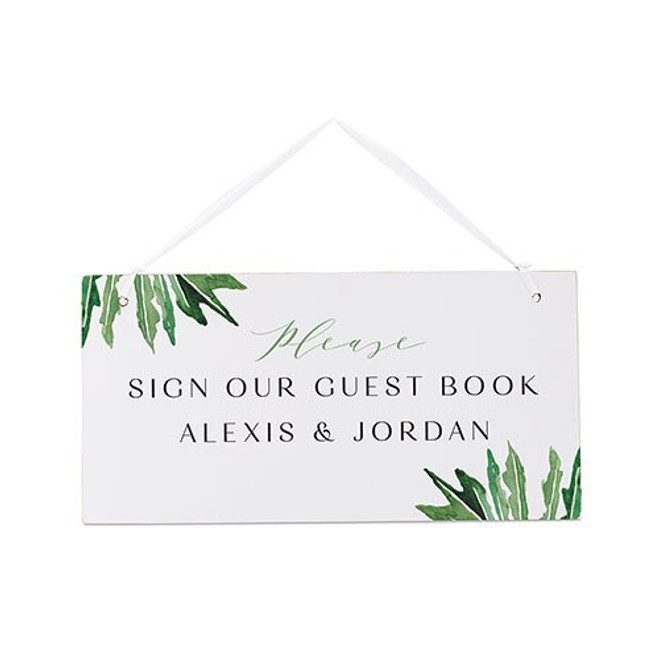 Personalized Wedding Sign - Fern - Small 