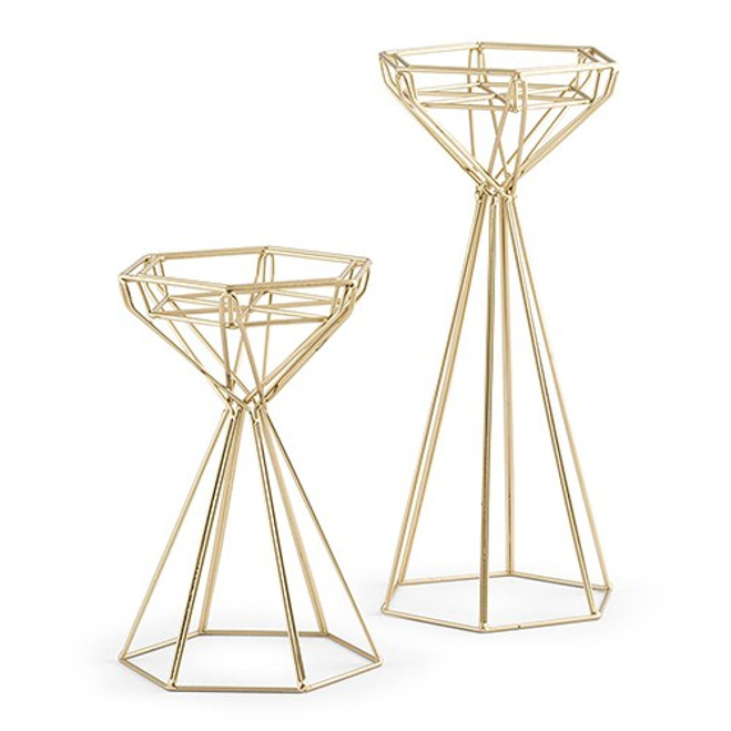 geometric candle holder