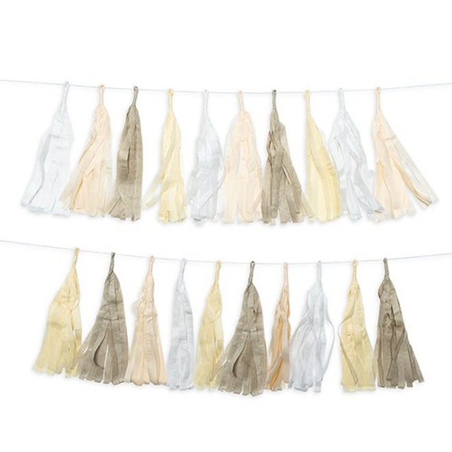 tissue paper tassel garland