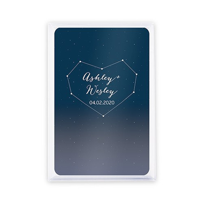 Personalized Playing Card Favors - Custom - Starry Night
