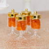 Gold Cylinder Favor Containers with Pedestal 