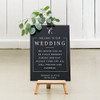 Chalkboard Wedding Sign - Rustic Love