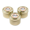 Personalized Candle Favors in Gold Tin - Modern Floral