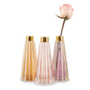 Tapered Glass Bud Vases in Shades of Pink  - Reception Decor 