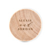 Wooden Bottle Stopper Favors - Modern Couple