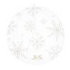 Personalized Christmas Tree Skirt - Falling Snowflakes