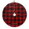 Personalized Christmas Tree Skirt - Buffalo Plaid - Last Name 