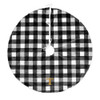 Personalized Christmas Tree Skirt - Buffalo Plaid - Initial