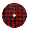 Personalized Tree Skirt - Embroidered - Red Buffalo Plaid