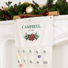 Personalized Advent Calendar - Fabric - Poinsettia
