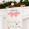 Personalized Advent Calendar - Fabric - Striped Bow