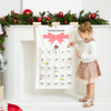 Personalized Advent Calendar - Fabric - Striped Bow