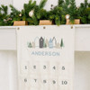 Personalized Advent Calendar - Fabric - Wintry Cottages