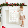 Personalized Advent Calendar - Fabric - Falling Snowflakes 