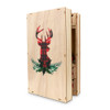 Wooden Advent Calendar - Plaid Deer 