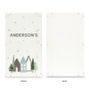 Personalized White Wooden Advent Calendar - Cottages - Name