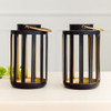 Black Metal Hanging Lanterns - Modern