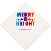 Personalized Holiday Napkins - Merry & Bright