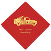 Personalized Holiday Napkins - Christmas Truck