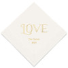 Personalized Holiday Napkins - Merry Midnight Love