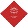 Personalized Holiday Napkins - Knit Snowflake