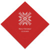 Personalized Holiday Napkins - Knit Snowflake