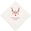 Personalized Holiday Napkins -Rudolph Reindeer