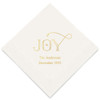 Personalized Holiday Napkins - Joy 