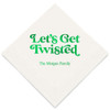 Personalized Holiday Napkins -Let's Get Twisted