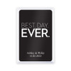 Personalized Playing Card Favors - Best Day Ever - Black