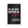 Personalized Playing Card Favors - What Happens in Vegas - Black