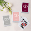 Personalized Playing Card Favors - Double Hearts