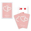 Personalized Playing Card Favors - Double Hearts