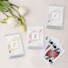 Personalized Playing Card Favors - Foil - Rustic Monogram 