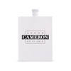 Personalized Flask in White Stainless - Groom Monogram Print