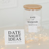 Personalized Wedding Wish Jar - Guestbook Alternative - Classic Couple