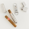 Personalized Cigar Cutter & Tube - Groomsmen Gift - Sans Serif Monogram