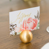 Round Place Card Holders - Gold 