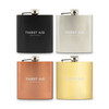 Personalized Black Hip Flask - Thirst Aid - Groomsman Gift