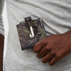 Personalized Camouflage Flask - Sans Serif Monogram - Groomsmen Gift