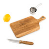 Personalized Cutting Board with Handle - Wood - Modern Couple